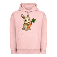 Pigment Salmon eastrt bunny carrot Urban Hoodie - RanaPortraitStore