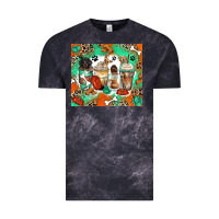 Cloud Black dog coffee cups Vintage Tee - Zillion Design Studio