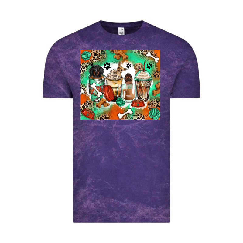 Dog Coffee Cups Vintage Tee by Zillion Design Studio | Teevron