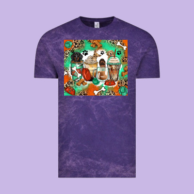 Dog Coffee Cups Vintage Tee Designed By Zillion Design Studio