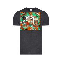 Vintage Black dog coffee cups Vintage Tee - Zillion Design Studio