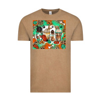 Vintage Coffee dog coffee cups Vintage Tee - Zillion Design Studio