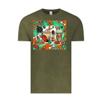 Vintage Olive dog coffee cups Vintage Tee - Zillion Design Studio