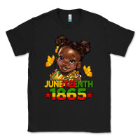 Black juneteenth 1865 afro girl Classic Tee - HRA Design Shop