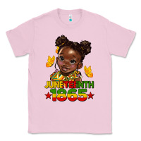 Bubblegum Pink juneteenth 1865 afro girl Classic Tee - HRA Design Shop