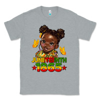 Heather Grey juneteenth 1865 afro girl Classic Tee - HRA Design Shop