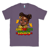 Lavender juneteenth 1865 afro girl Classic Tee - HRA Design Shop