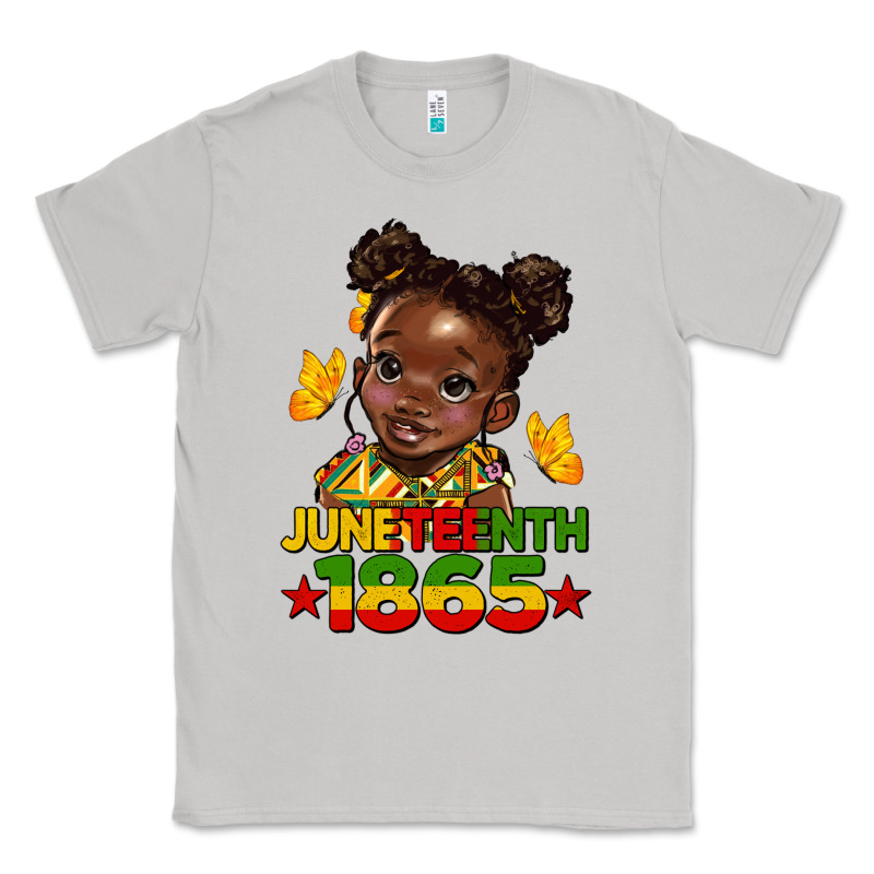 Juneteenth 1865 Afro Girl Classic Tee by HRA Design Shop | Teevron