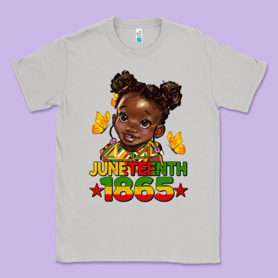 Juneteenth 1865 Afro Girl Classic Tee Designed By Hra Design Shop