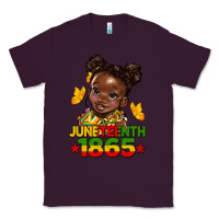 Plum juneteenth 1865 afro girl Classic Tee - HRA Design Shop