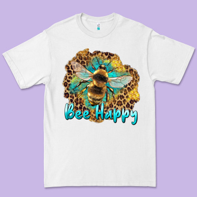 Bee Happy Premium Tee Designed By Artiststas