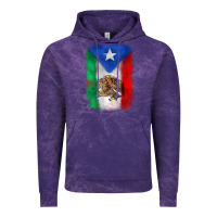 Cloud Purple mexico and puerto rico flag Vintage Hoodie - Zillion Design Studio