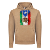 Vintage Coffee mexico and puerto rico flag Vintage Hoodie - Zillion Design Studio
