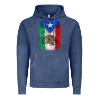 Vintage Denim mexico and puerto rico flag Vintage Hoodie - Zillion Design Studio