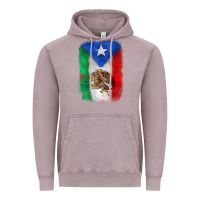 Vintage Zinc mexico and puerto rico flag Vintage Hoodie - Zillion Design Studio