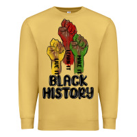 Antique Gold black history malia Premium Sweatshirt - MaliasSmallBusiness