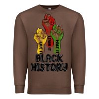 Chestnut black history malia Premium Sweatshirt - MaliasSmallBusiness
