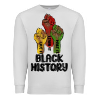 Dove Grey black history malia Premium Sweatshirt - MaliasSmallBusiness