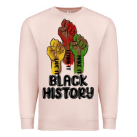 Pale Pink black history malia Premium Sweatshirt - MaliasSmallBusiness