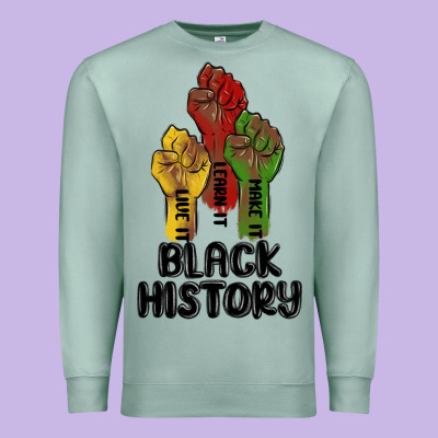 Black History Malia Premium Sweatshirt Designed By Maliassmallbusiness