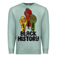 Seafoam black history malia Premium Sweatshirt - MaliasSmallBusiness