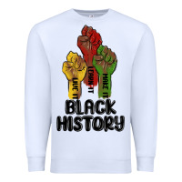 White black history malia Premium Sweatshirt - MaliasSmallBusiness