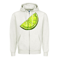 Oatmeal Heather lime for gin Zipper Hoodie - AdoDesignShop