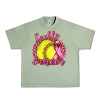 Oil Green Tackle Cancer Softball Urban Heavy Tee - texasbilliewilder