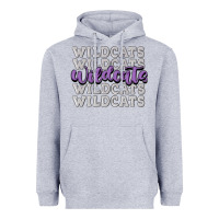 Heather Grey wildcats football Heavyweight Hoodie - MaliasSmallBusiness