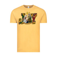 Vintage Mustard joy holy family Vintage Tee - RanaPortraitStore