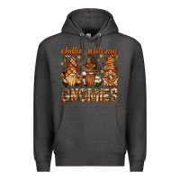 Charcoal Heather chilling with my gnomies bbs Premium Hoodie - BundleAndBundleShop