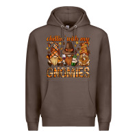 Coffee chilling with my gnomies bbs Premium Hoodie - BundleAndBundleShop