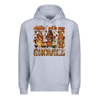 Heather Grey chilling with my gnomies bbs Premium Hoodie - BundleAndBundleShop