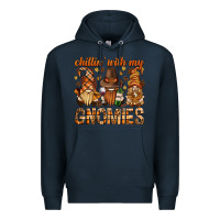 Navy chilling with my gnomies bbs Premium Hoodie - BundleAndBundleShop