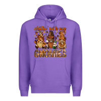 Purple chilling with my gnomies bbs Premium Hoodie - BundleAndBundleShop