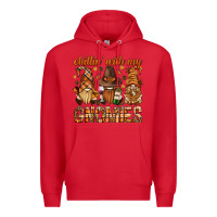 Red chilling with my gnomies bbs Premium Hoodie - BundleAndBundleShop