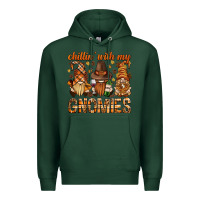 Sports Green chilling with my gnomies bbs Premium Hoodie - BundleAndBundleShop