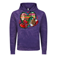 Cloud Purple mexican hearts Vintage Hoodie - Zillion Design Studio