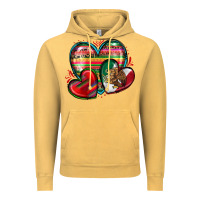 Vintage Mustard mexican hearts Vintage Hoodie - Zillion Design Studio