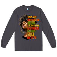 Smoke juneteenth 1885 because my ancestors weren't free in 1776 black woman Long Sleeve Tee - HRA Design Shop
