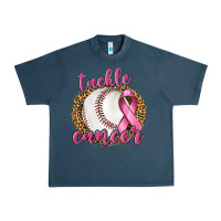 Midnight Navy Tackle Cancer Baseball Urban Heavy Tee - texasbilliewilder