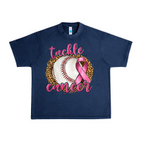 Navy Tackle Cancer Baseball Urban Heavy Tee - texasbilliewilder