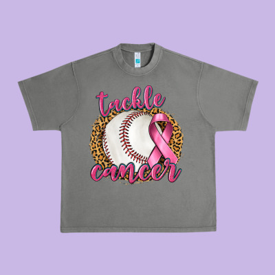 Tackle Cancer Baseball Urban Heavy Tee Designed By Texasbilliewilder