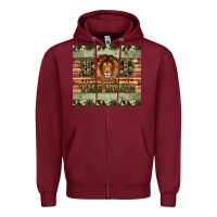 Burgundy dad the king Zipper Hoodie - Artiststas