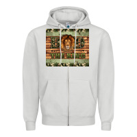 Dove Grey dad the king Zipper Hoodie - Artiststas