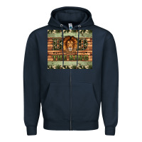 Navy dad the king Zipper Hoodie - Artiststas