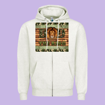 Dad The King Zipper Hoodie Designed By Artiststas