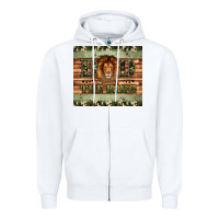 White dad the king Zipper Hoodie - Artiststas