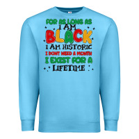 Ocean Blue black  lifetime Premium Sweatshirt - MaliasSmallBusiness