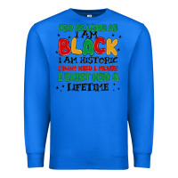 True Royal black  lifetime Premium Sweatshirt - MaliasSmallBusiness